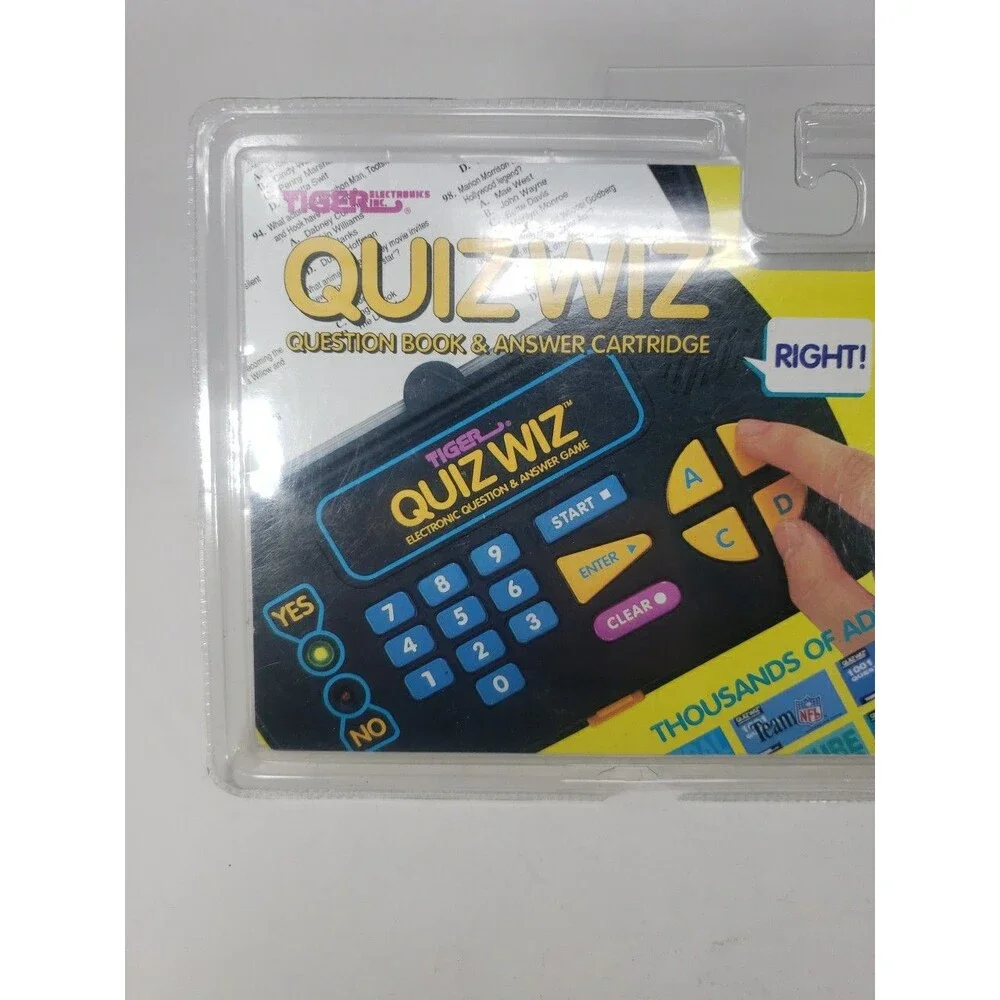 VTG Tiger Quiz Wiz 1001 Questions Greatest Sports Legends Cartridge & Book 4